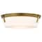 Nuvo Rowen 3-Light Flush Mount Natural Brass Etched White Glass 60/7750 - alternate 5